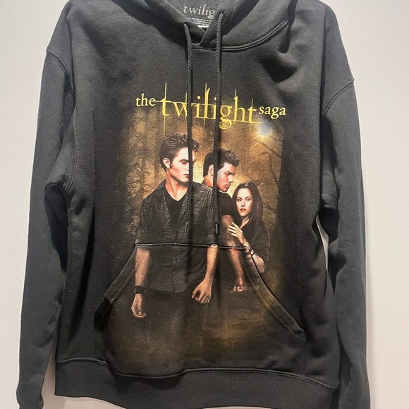 Twilight Other - New,The Twilight Saga New Moon Edward,Bella,Jacob Hoodie,Size Small, Black Color
